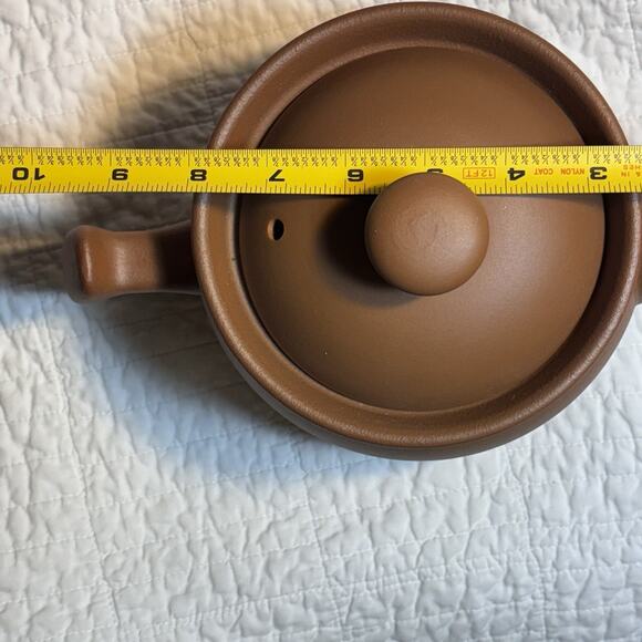 Unglazed Chinese Zisha Medicine Pot, Casserole Ceramic Cooking Pot with Lid 3.5L - Picture 7 of 8